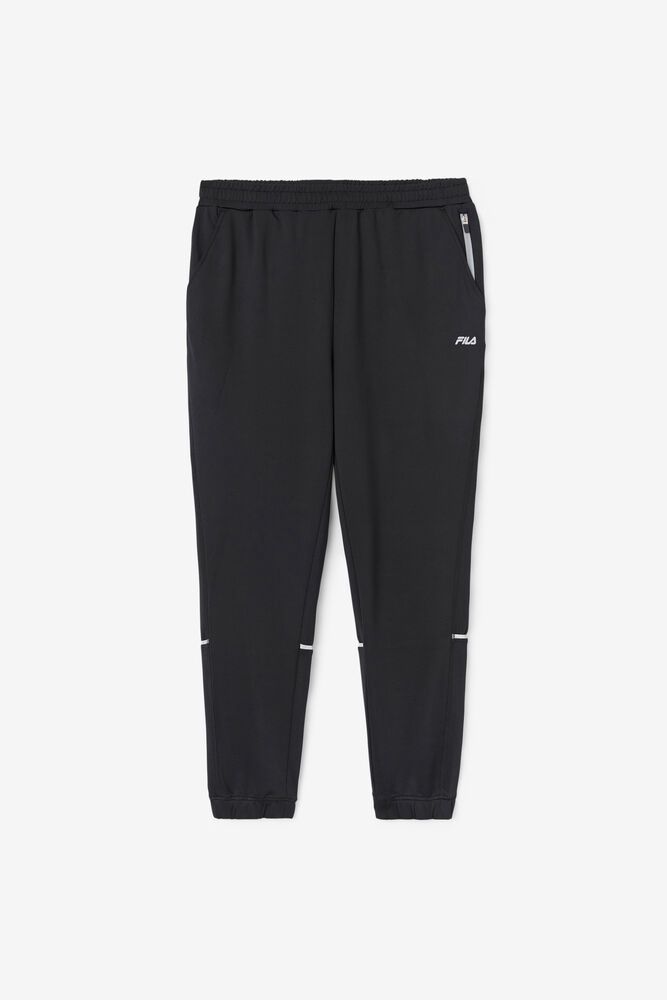 Fila Pants Karas Jogger Mens Black - India AUO-018763